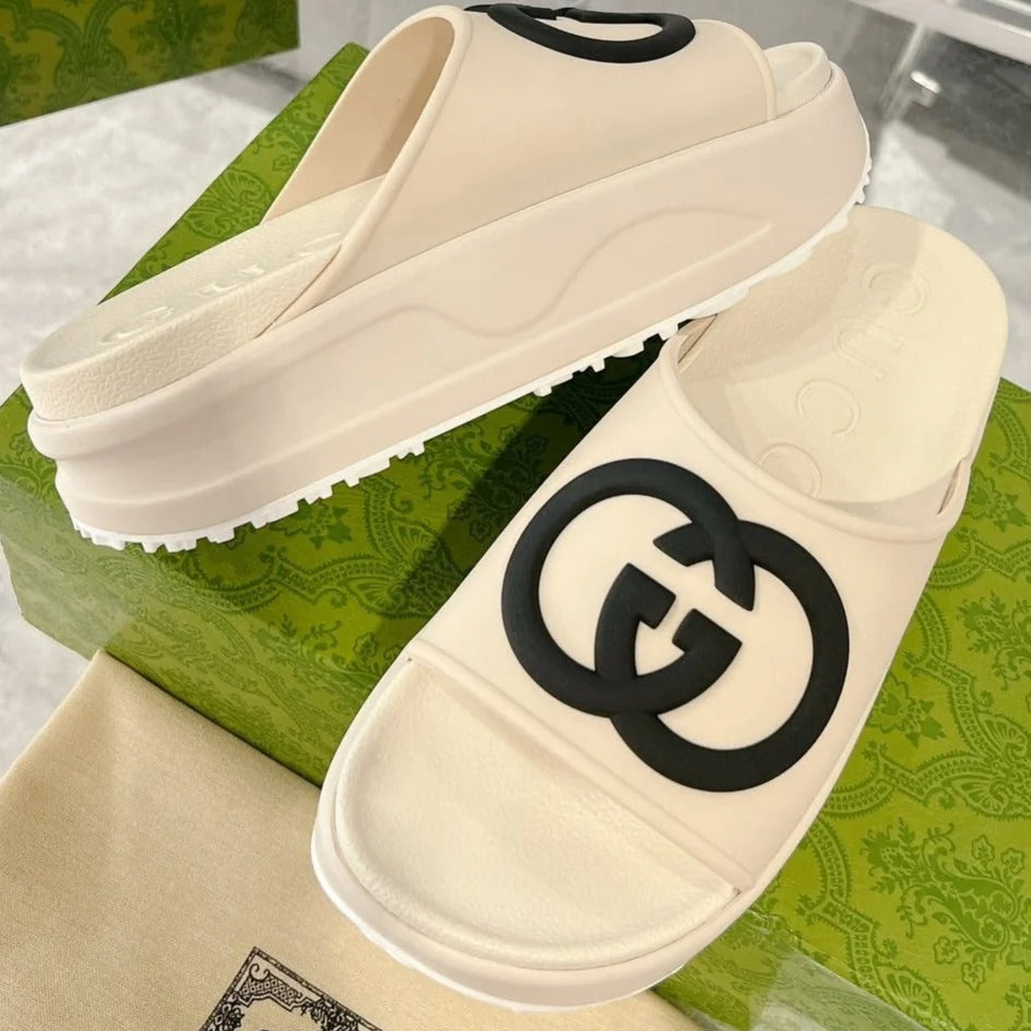 GC 25 Interlocking G 50mm Slide Sandal Cowhide 292400
