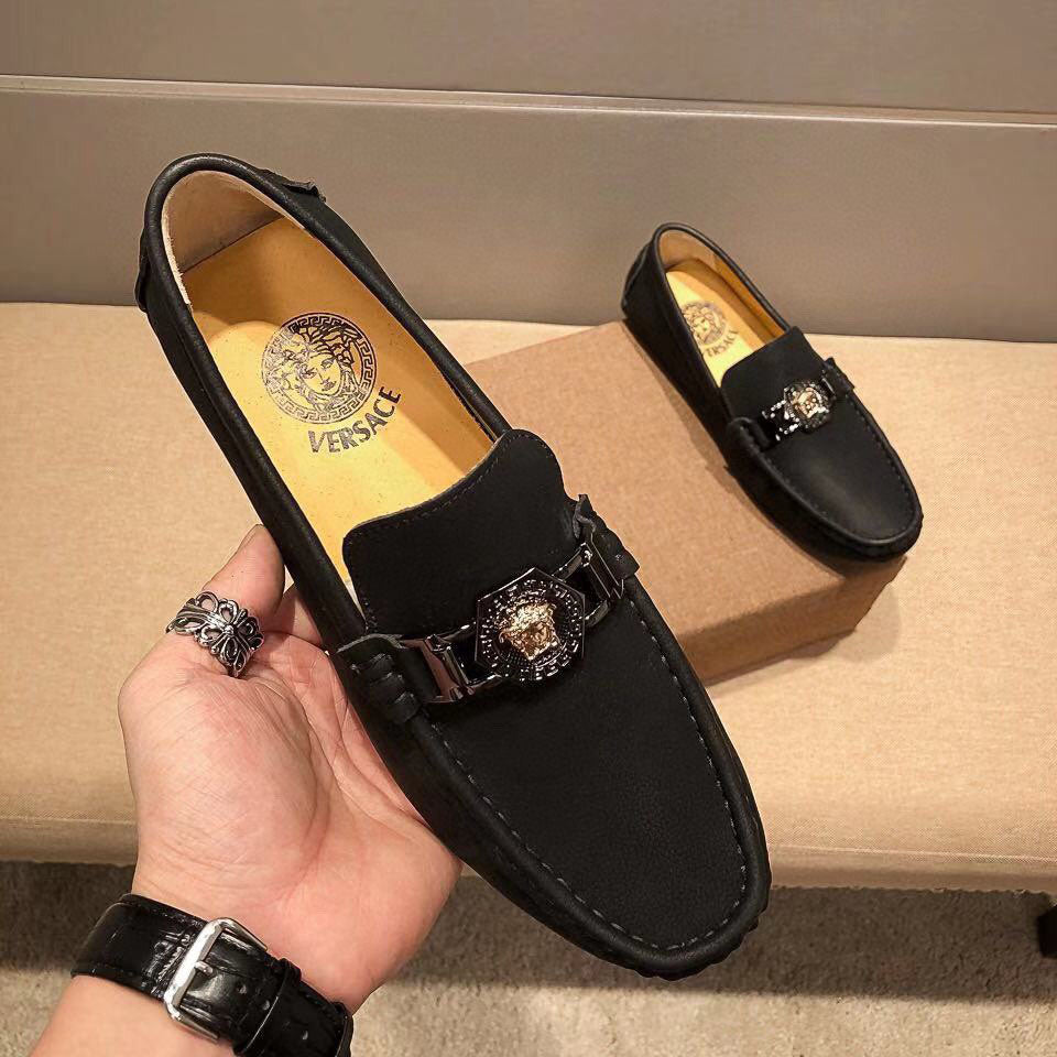 VS logo 24Ss men's Fashion Loafers Driver Shoes fb0424082604