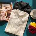 Fashion Satin-jacquard silk shirt PD10070725