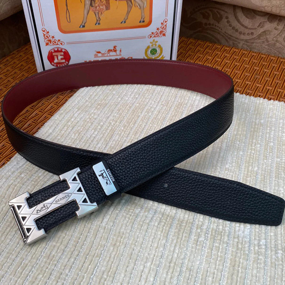 HS Luxury Genuine Leather Men’s Belt 1025010812