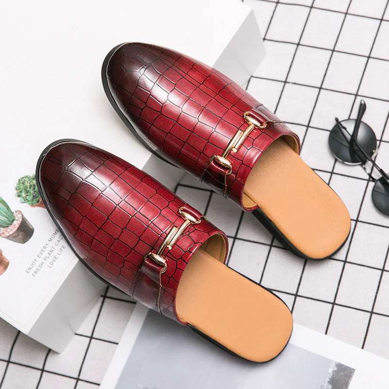 2026 fashion semi-support shoes trend outer wear heelless men's shoes