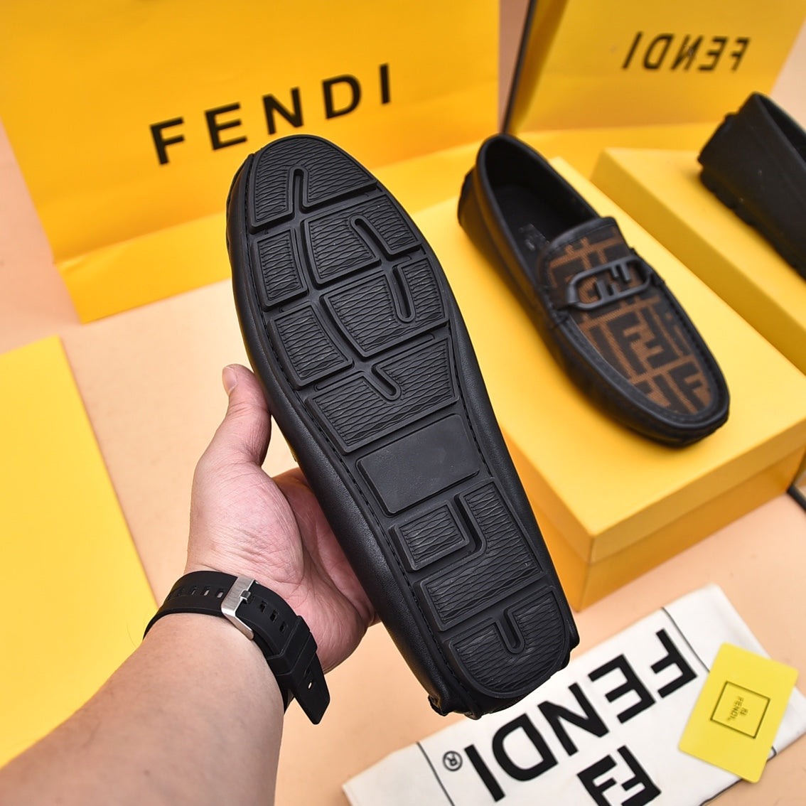 F Trendy Print Loafers XC0823033026