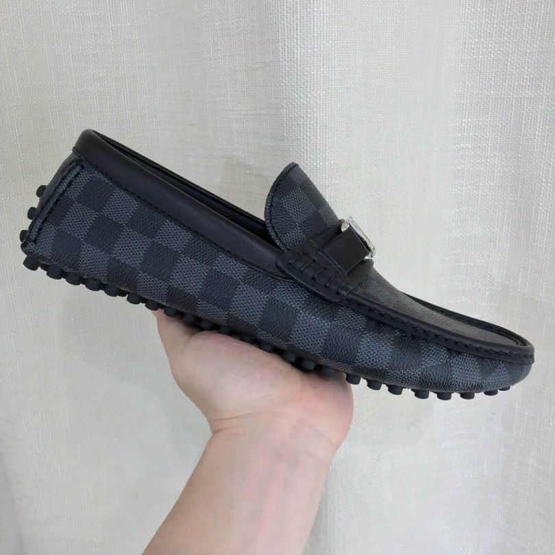 Grey Logo Men Slip-on Shoes V12