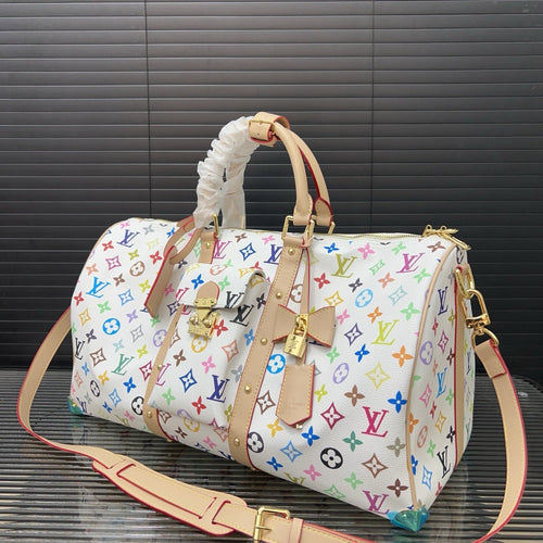 25 New White Color Co-branded keepall crossbody travel bag 0425040906