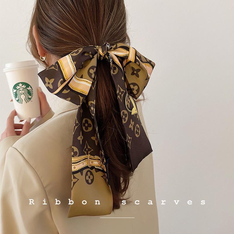 New Fashion Monogram Skinny Scarf Hair Ribbon PD0425043002