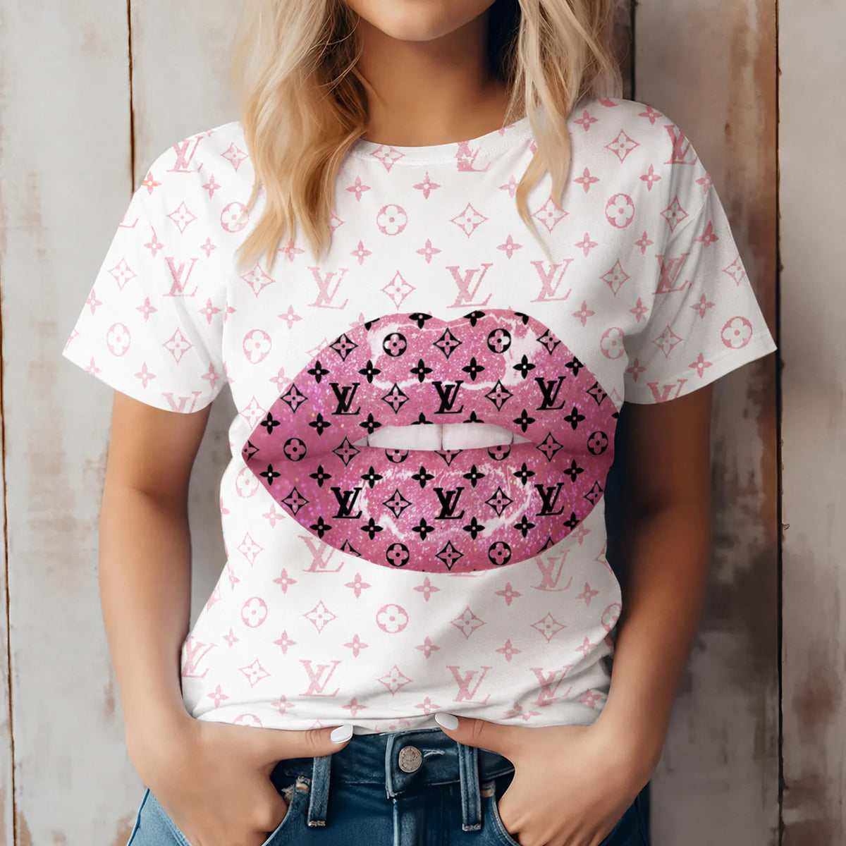 New fashion printed short sleeves 3D1026071034