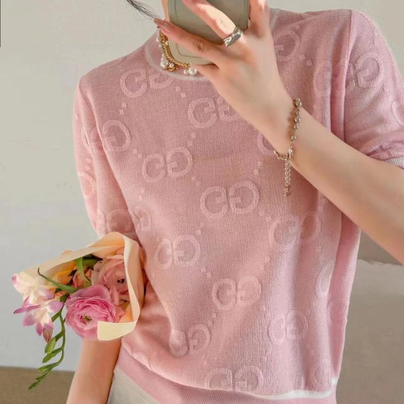 New Round Neck Sweater Short Sleeve 1024071022
