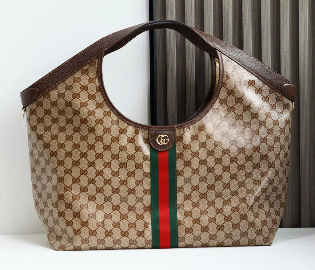 GG  2026 Giglio Shoulder Bag 60cm Brown Green Red Calfskin