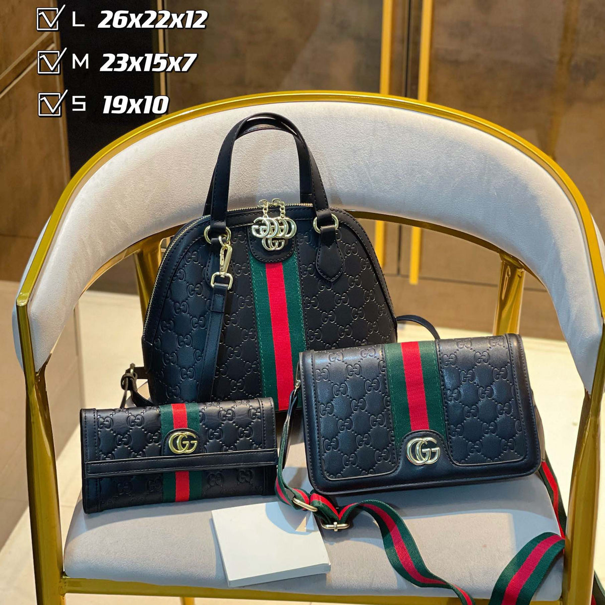 New fashion design style all-match three-piece bag S50