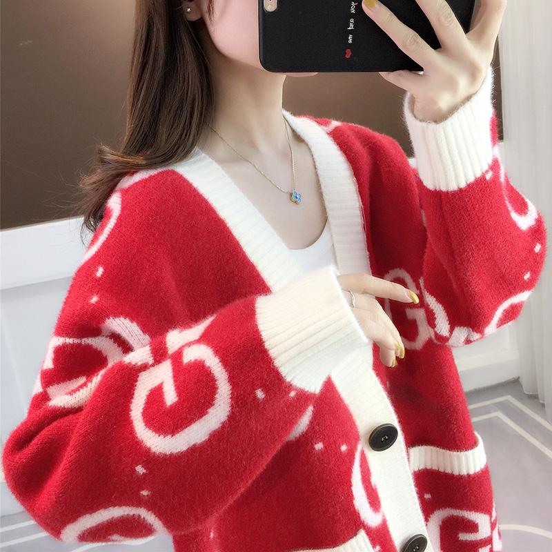 Autumn/Winter Fashion Thickened Sweater Long Cardigan Coat 1023112320