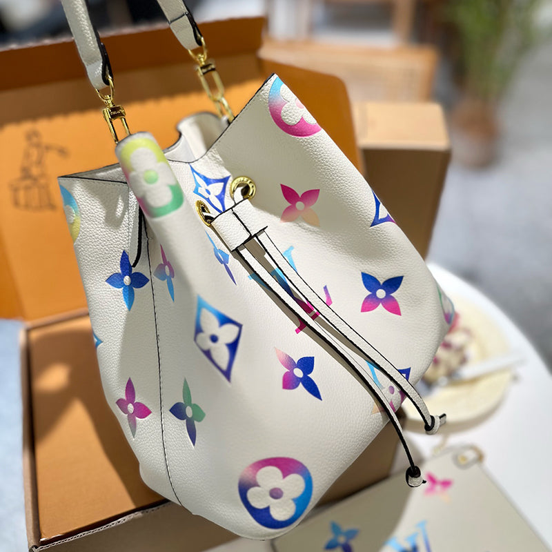 Fashion classic gradient printing bucket bag KL1023071813