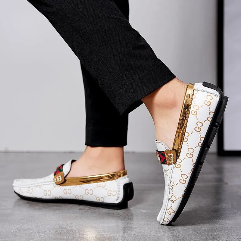 Leather Breathable Casual Soft Sole Slip-On Shoes