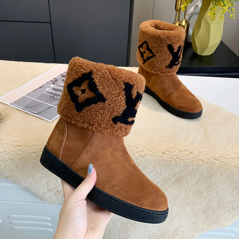 Versatile classic L-V wool snow boots 1024093026