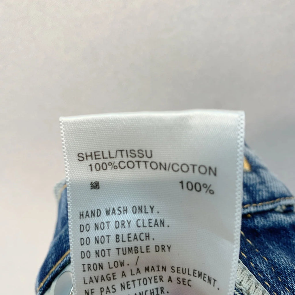 CD Four-Leaf Clover Embroidered Jeans Blue Stonewashed Cotton 350918