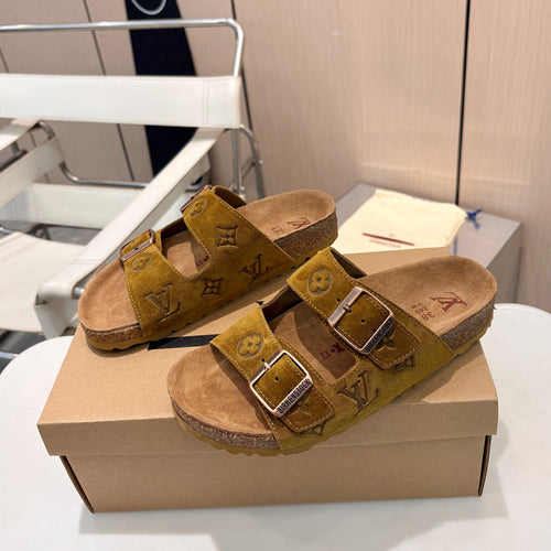 BK & VL collaboration retro slippers in macaron colors for couples XC0426051903