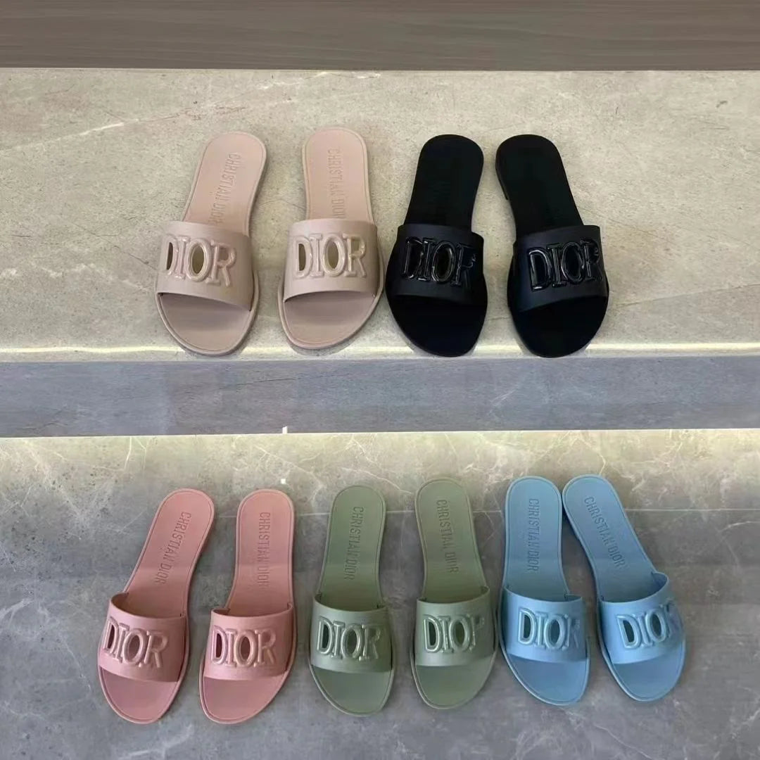New Style Slip-on Princess Wind Quick Dry Beach Flat Sandals And Slippers 1024062815