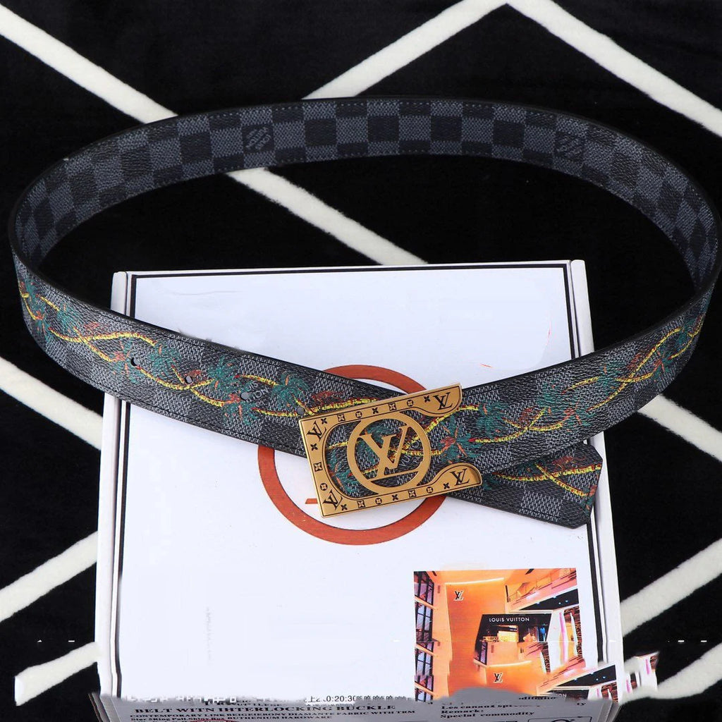 LV Luxury Genuine Leather Men’s Belt 1025010909