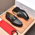 New Classic Plaid Fashion Loafers Versatile Leather Shoes