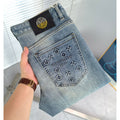 Men's versatile autumn and winter slim fit jeans 1024111411