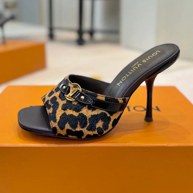 New Leopard-Print High-Heeled Sandals 1026070212