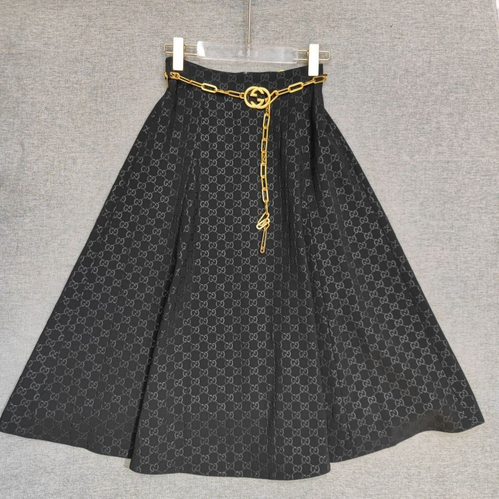 New Fashion All-match Skirt With Belt 1024030613