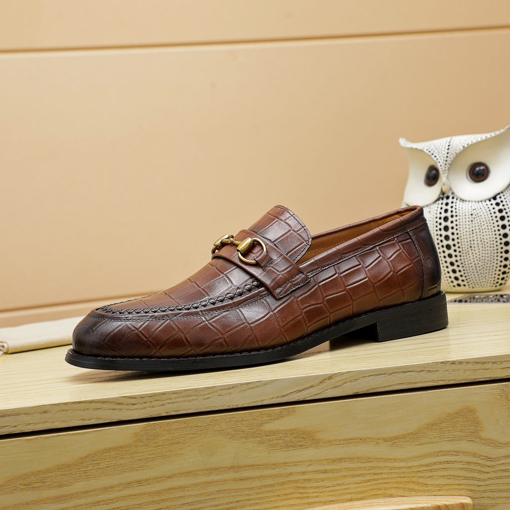 New Luxury G Crocodile Pattern Dress Shoes XC0424111805