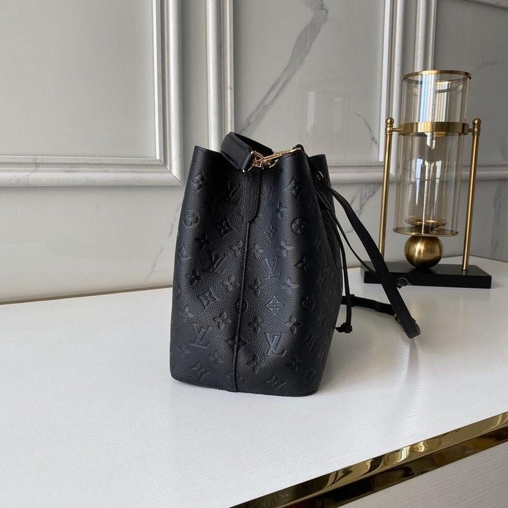 Neonoe MM Black Monogram Empreinte Leather Bucket Bag 0424061101