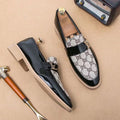 Patchwork men's high quality loafers