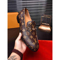 New Fashion Genuine Leather Slip On Shoes High version
