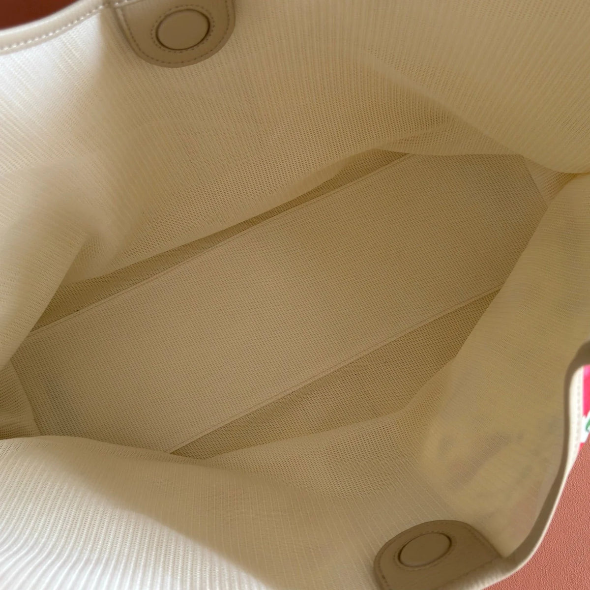 GG 26 Giglio Flora Large Tote Bag 60cm White Canvas 292579