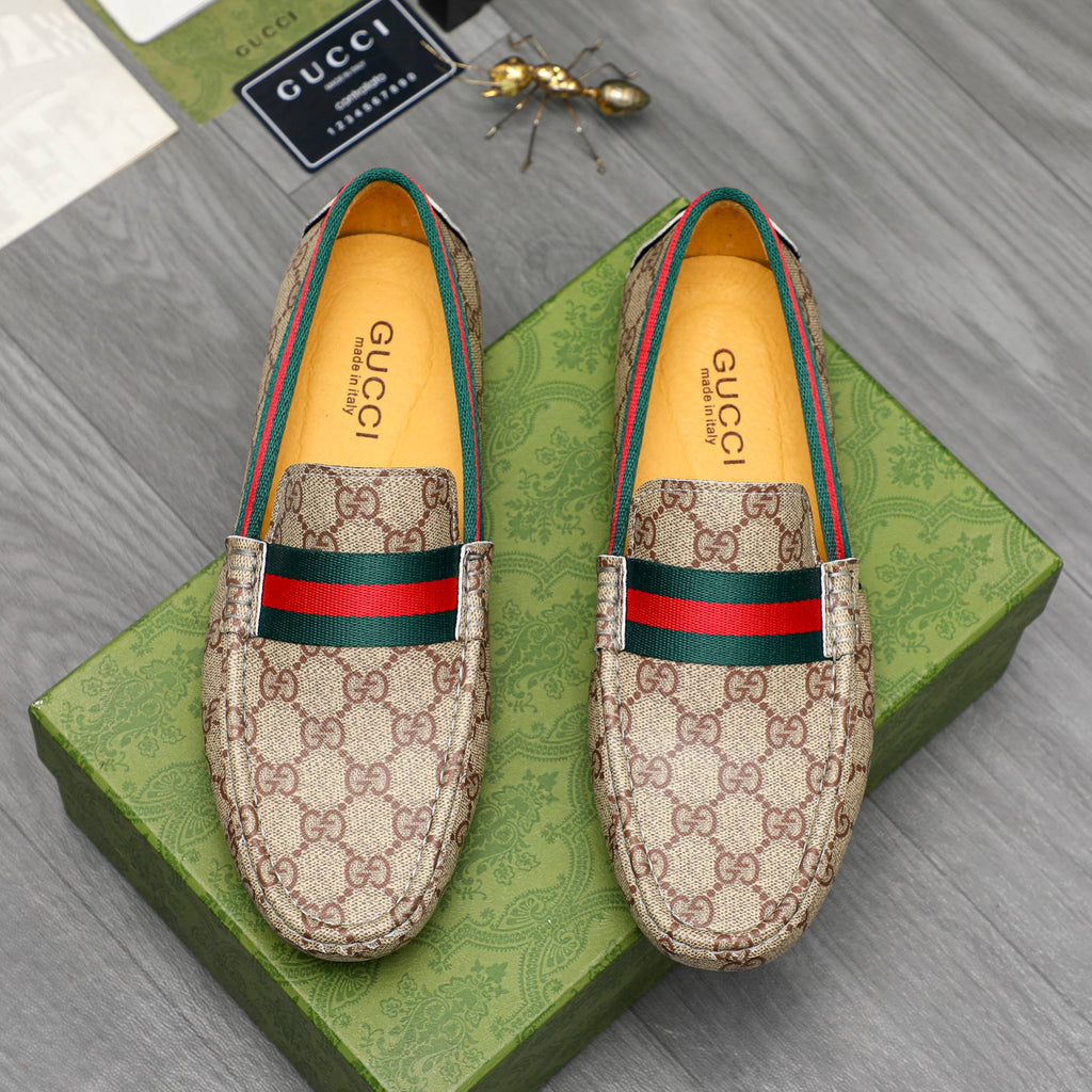 Trendy classic printed men's casual loafers 1024040112