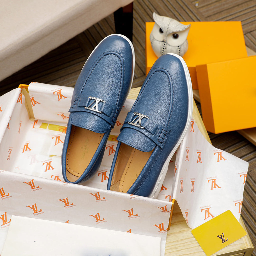 Men's New Alphabet Loafers Versatile Slip-On Shoes