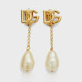 Fashion Long Tassel Water Drop Pearl Earrings 1024010311