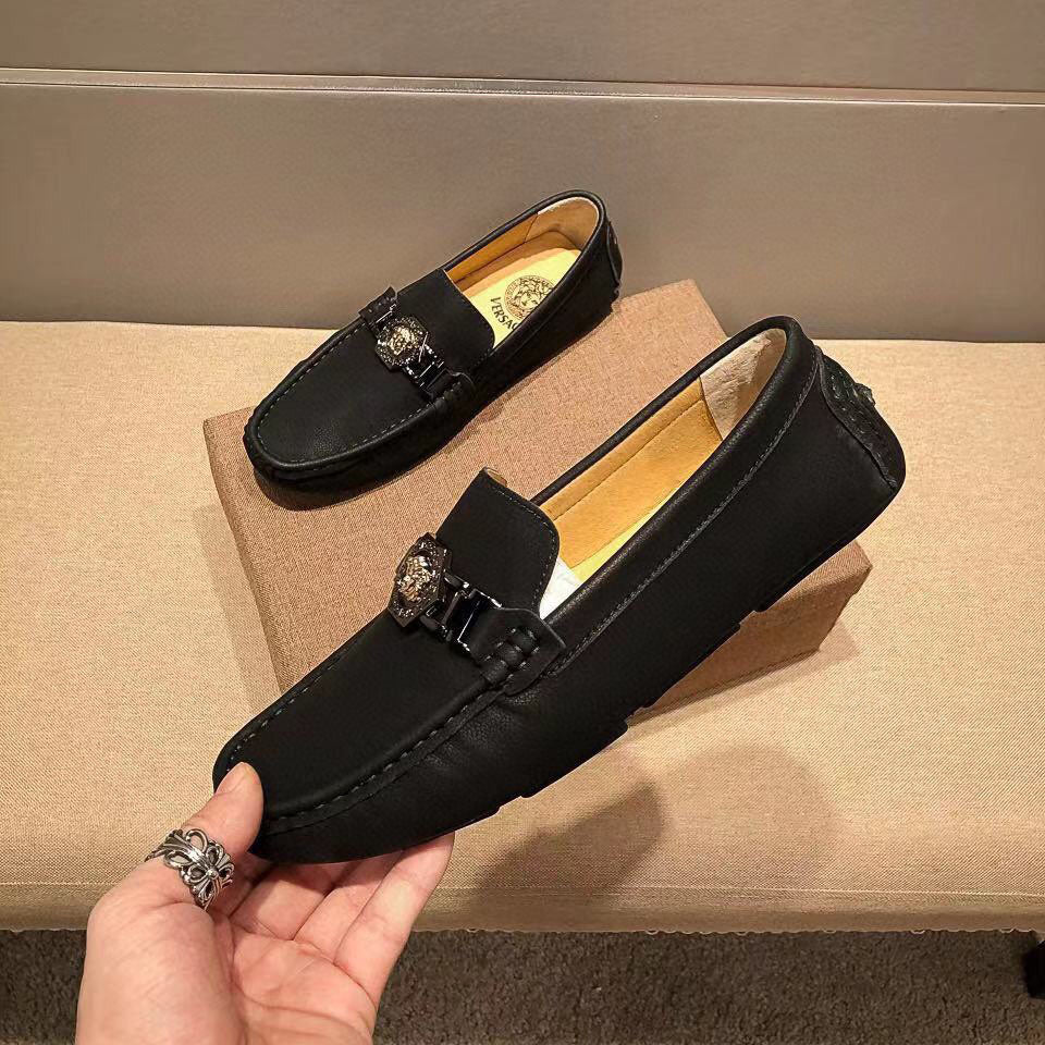 VS logo 24Ss men's Fashion Loafers Driver Shoes fb0424082604