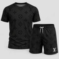 Men's Fashion Printed Short Sleeve Suit 3D1026071026