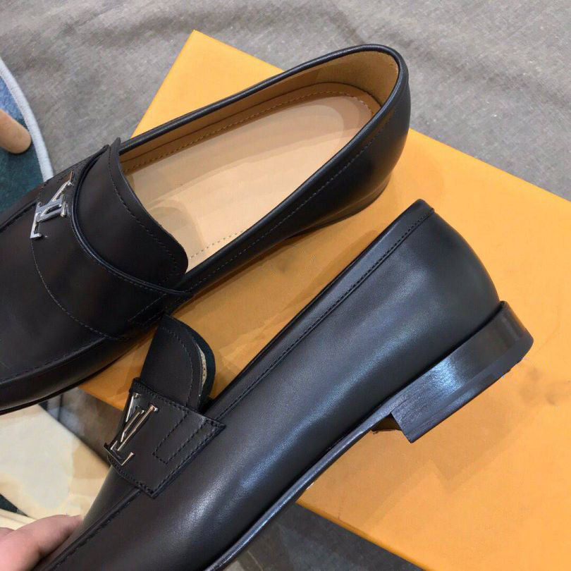 Grey Logo Men Slip-on Shoes V13