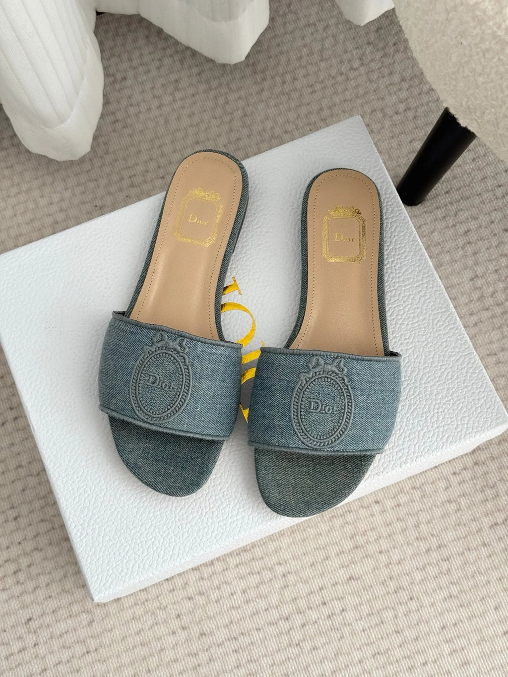 CD Médaillon Slide Flat Wash Blue Denim 849733