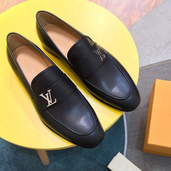 Grey Logo Men Slip-on Shoes V13