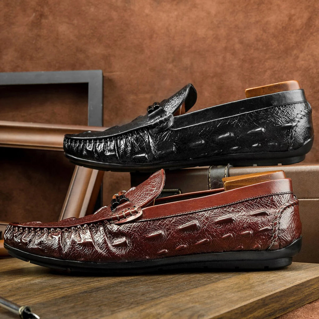 2021 New Design Loafers Men Genuine Leather Slip-on Shoes