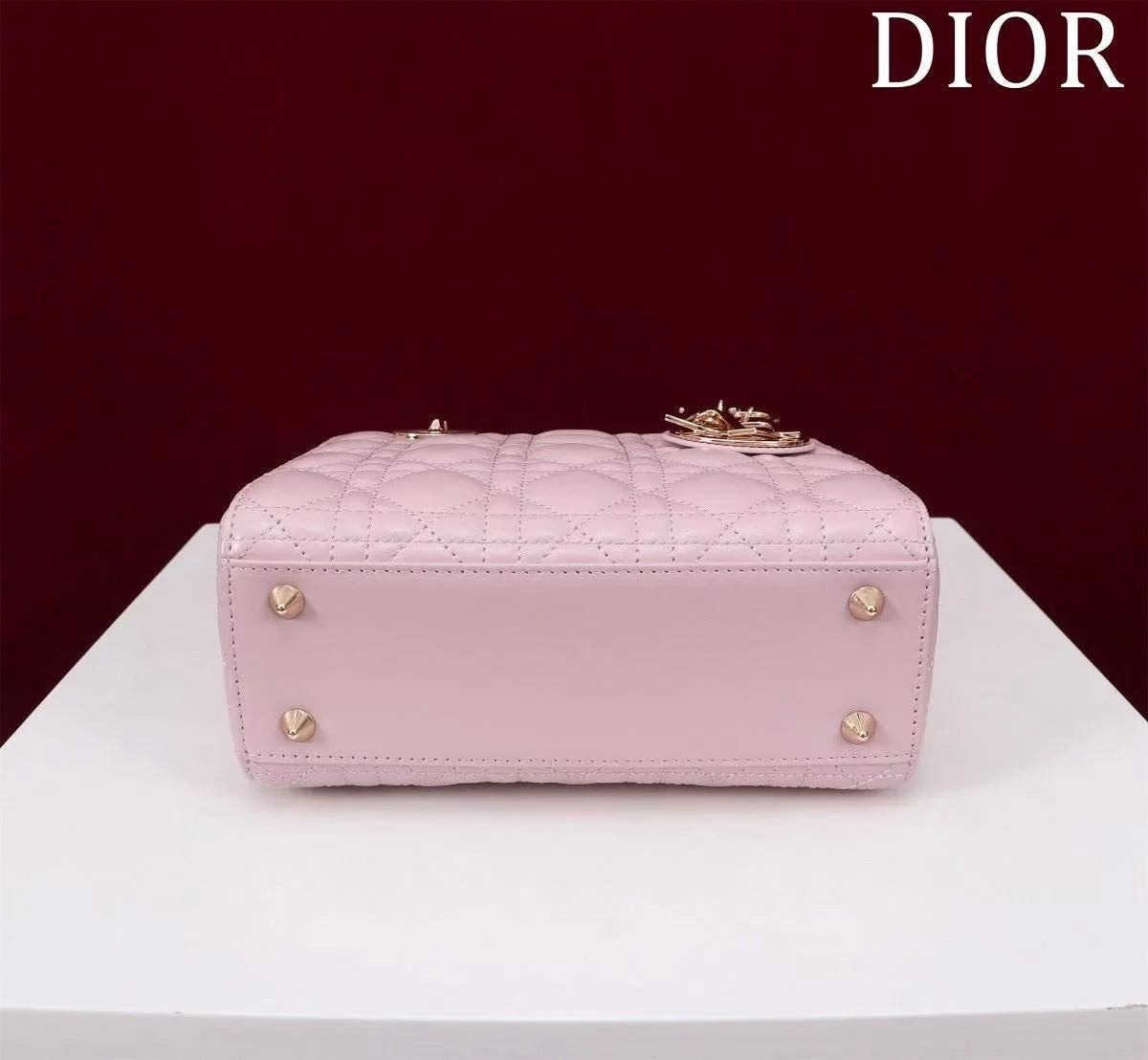 CD Medium Lady CD 24 Bag Light Pink Lambskin