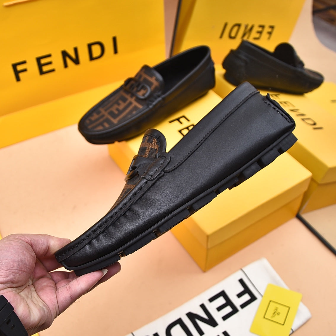 F Trendy Print Loafers XC0823033026