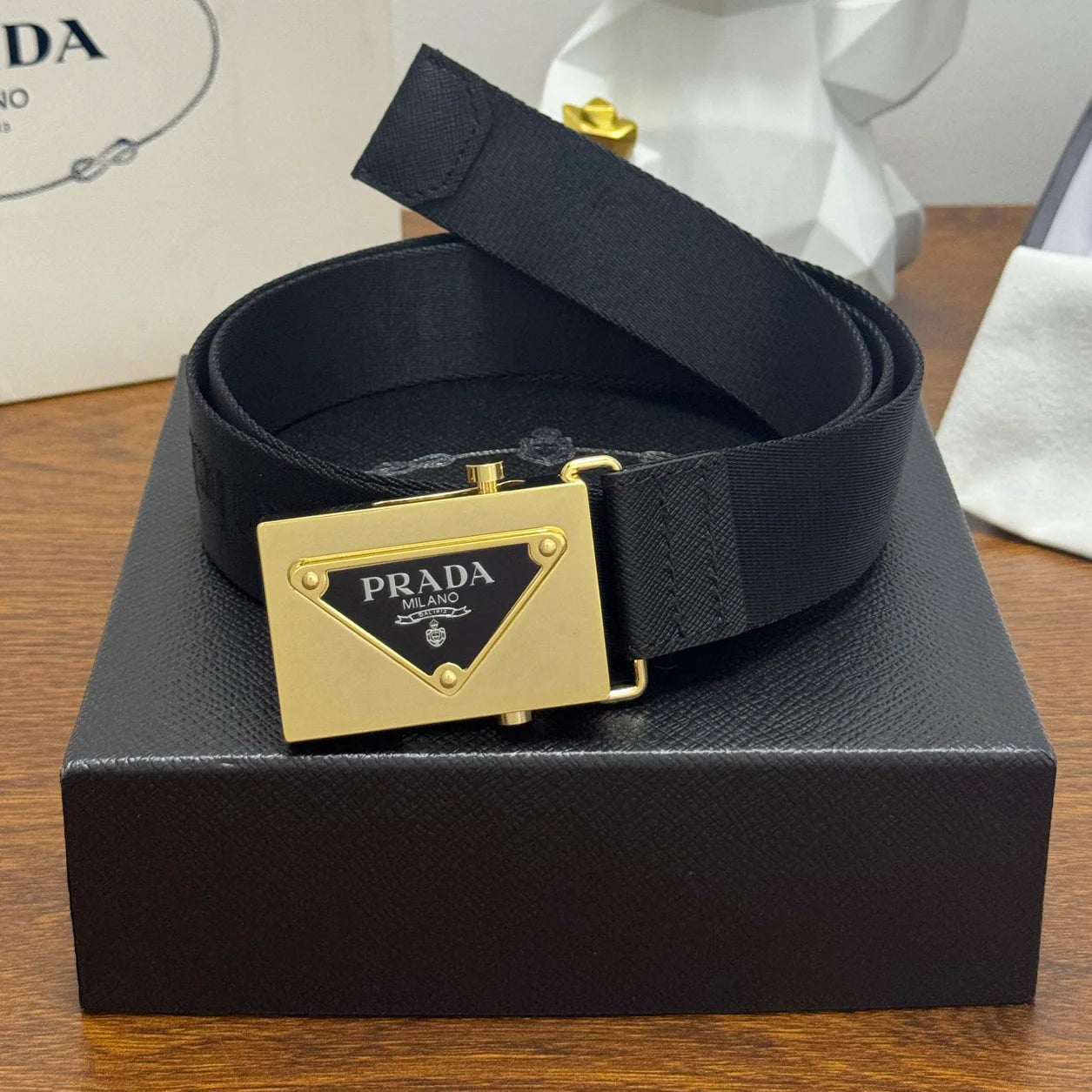 Woven fabric belt belt with metal buckle  1425120903