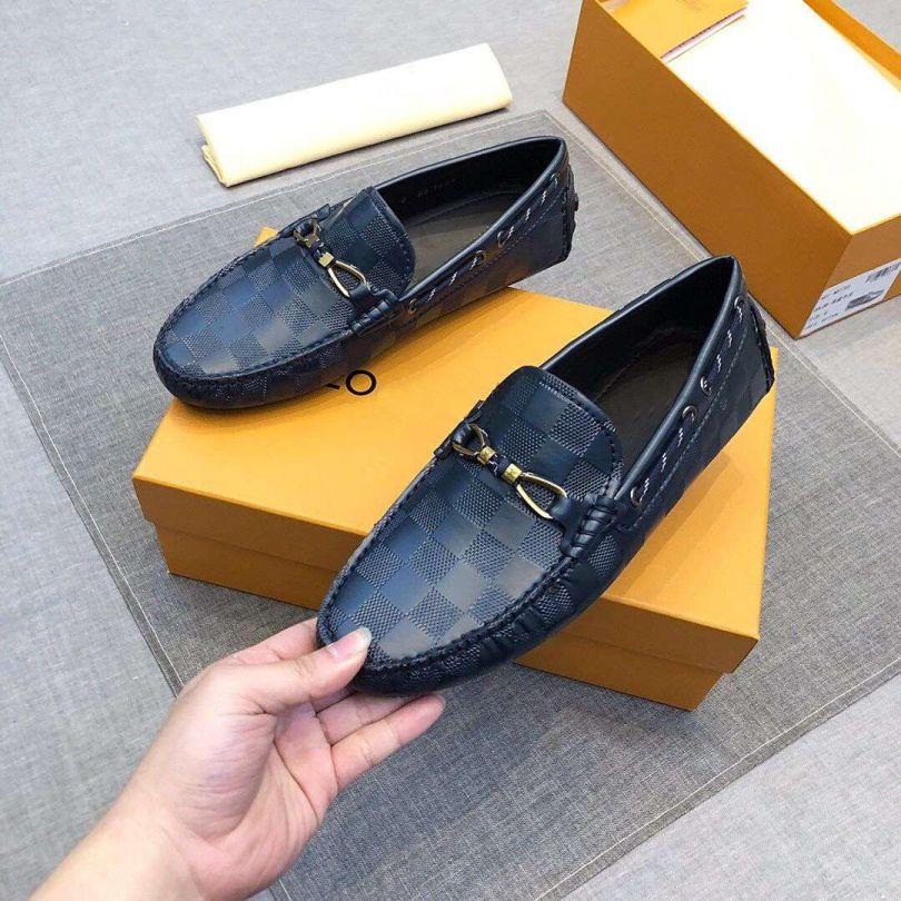 Blue Check Loafers