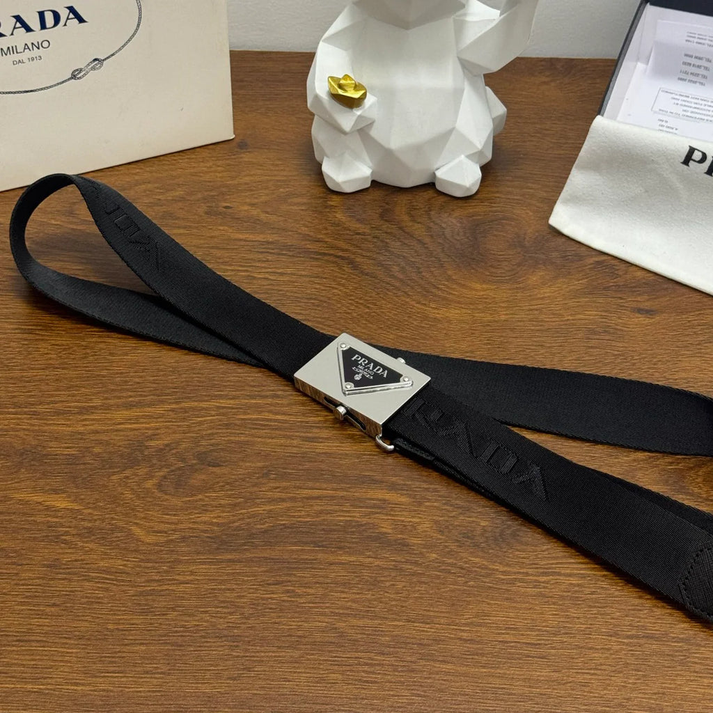 Woven fabric belt belt with metal buckle  1425120903