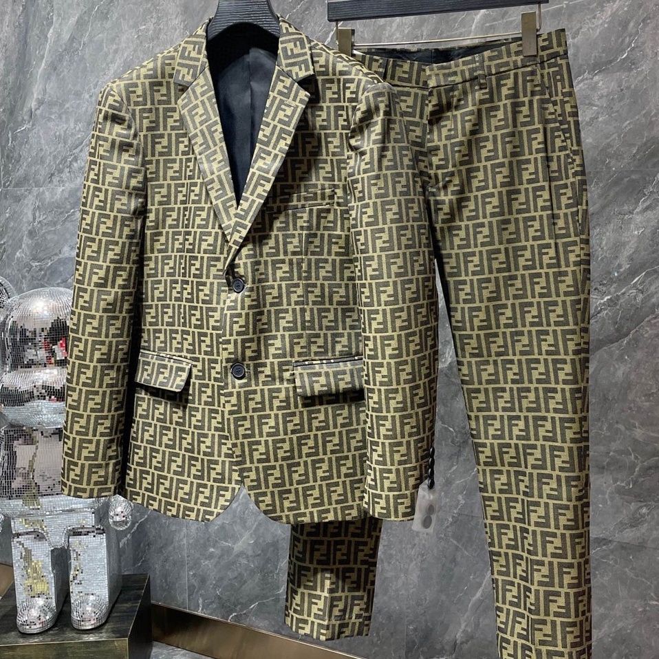 Yellow F High-end Trendy Casual Suit PD02032404