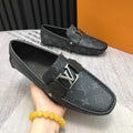 Grey Logo Men Slip-on Shoes V11
