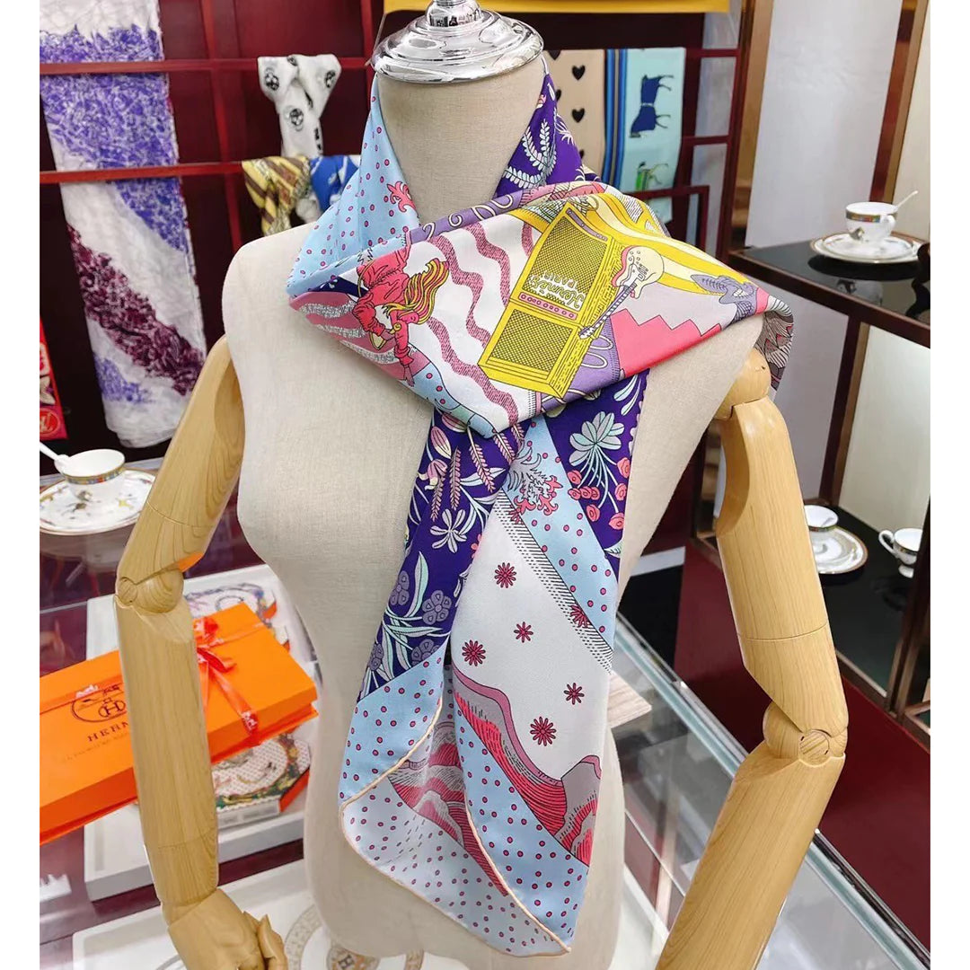 New Fashion Versatile Silk Square Scarf 1024032004