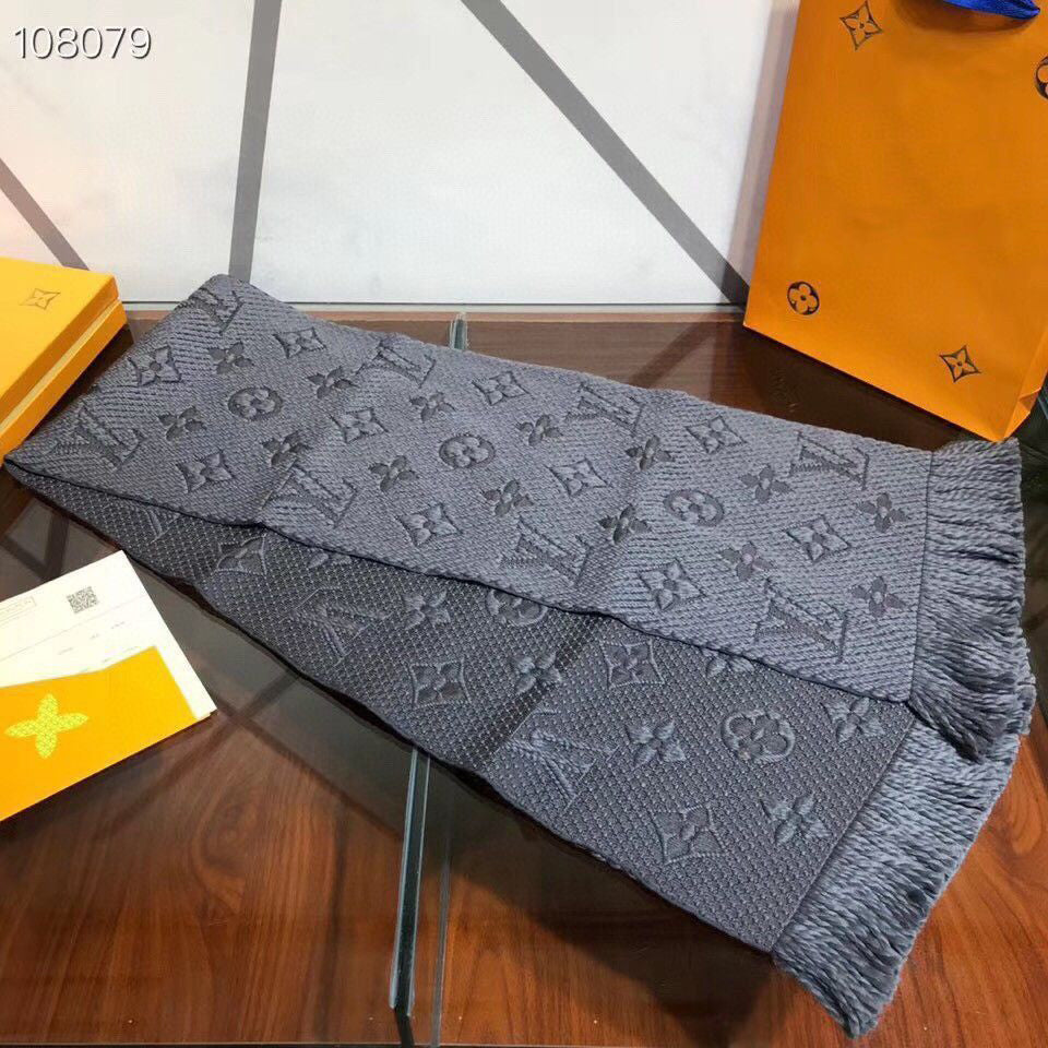 Wool silk scarf thickened warm shawl high-end packaging dual-purpose gold silk