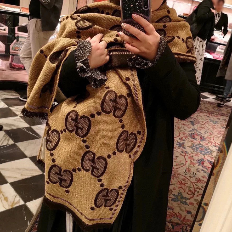 New double-sided cashmere shawl scarf 1024101814