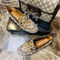 Women's New Rhinestone Horsebit Buckle Loafers 1025011710